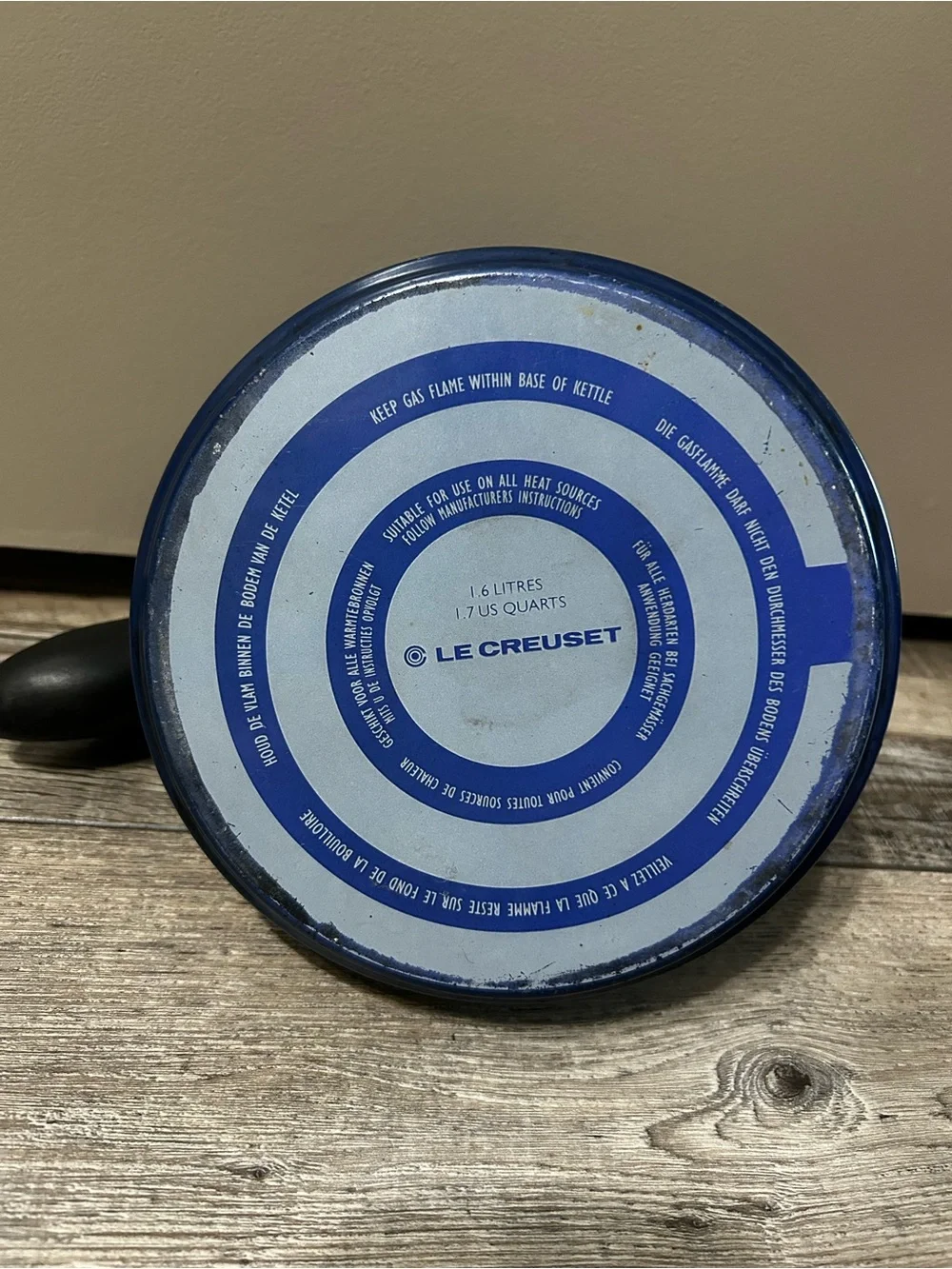 Le Creuset enamel whistling